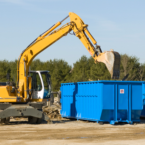 are there any restrictions on where a residential dumpster can be placed in Glendo